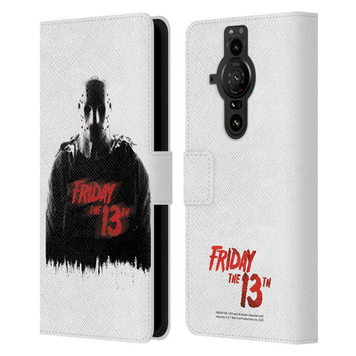 Friday the 13th 2009 Graphics Jason Voorhees Key Art Leather Book Wallet Case Cover For Sony Xperia Pro-I