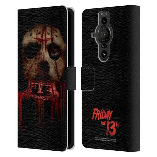 Friday the 13th 2009 Graphics Jason Voorhees Leather Book Wallet Case Cover For Sony Xperia Pro-I