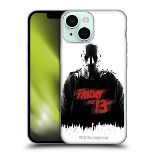 Friday the 13th 2009 Graphics Jason Voorhees Key Art Soft Gel Case for Apple iPhone 13 Mini