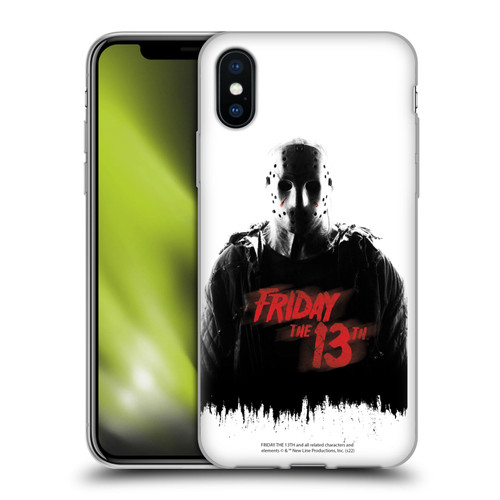 Friday the 13th 2009 Graphics Jason Voorhees Key Art Soft Gel Case for Apple iPhone X / iPhone XS