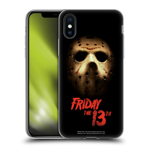 Friday the 13th 2009 Graphics Jason Voorhees Poster Soft Gel Case for Apple iPhone X / iPhone XS