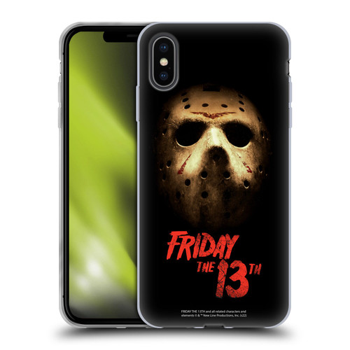 Friday the 13th 2009 Graphics Jason Voorhees Poster Soft Gel Case for Apple iPhone XS Max