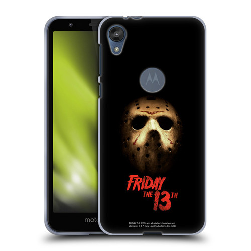 Friday the 13th 2009 Graphics Jason Voorhees Mask Soft Gel Case for Motorola Moto E6