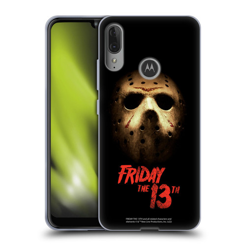 Friday the 13th 2009 Graphics Jason Voorhees Poster Soft Gel Case for Motorola Moto E6 Plus