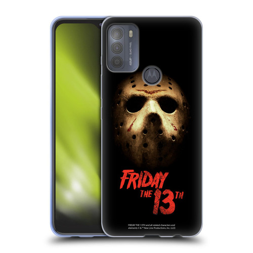 Friday the 13th 2009 Graphics Jason Voorhees Poster Soft Gel Case for Motorola Moto G50