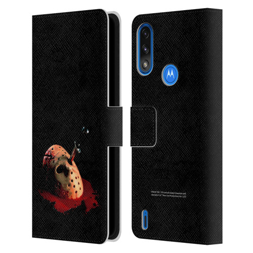 Friday the 13th: The Final Chapter Key Art Poster Leather Book Wallet Case Cover For Motorola Moto E7 Power / Moto E7i Power