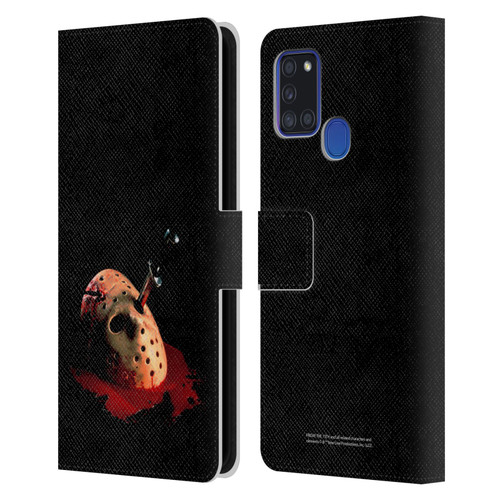 Friday the 13th: The Final Chapter Key Art Poster Leather Book Wallet Case Cover For Samsung Galaxy A21s (2020)
