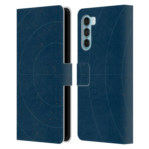 Edinburgh Rugby Logo Art Navy Blue Leather Book Wallet Case Cover For Motorola Edge S30 / Moto G200 5G
