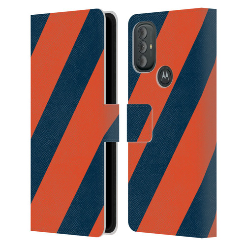 Edinburgh Rugby Logo Art Diagonal Stripes Leather Book Wallet Case Cover For Motorola Moto G10 / Moto G20 / Moto G30