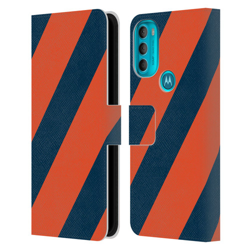 Edinburgh Rugby Logo Art Diagonal Stripes Leather Book Wallet Case Cover For Motorola Moto G71 5G