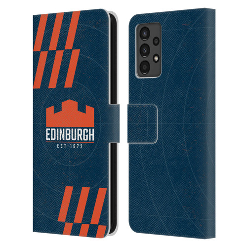 Edinburgh Rugby Logo Art Navy Blue Leather Book Wallet Case Cover For Samsung Galaxy A13 (2022)