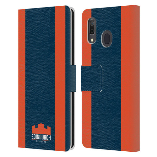 Edinburgh Rugby Logo Art Stripes Leather Book Wallet Case Cover For Samsung Galaxy A33 5G (2022)