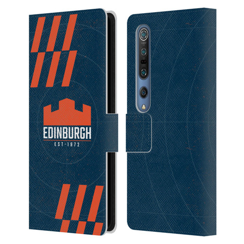 Edinburgh Rugby Logo Art Navy Blue Leather Book Wallet Case Cover For Xiaomi Mi 10 5G / Mi 10 Pro 5G