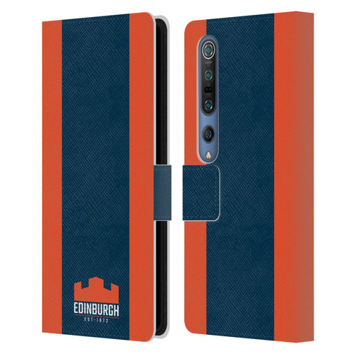 Edinburgh Rugby Logo Art Stripes Leather Book Wallet Case Cover For Xiaomi Mi 10 5G / Mi 10 Pro 5G