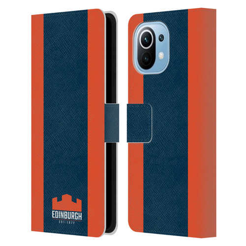 Edinburgh Rugby Logo Art Stripes Leather Book Wallet Case Cover For Xiaomi Mi 11