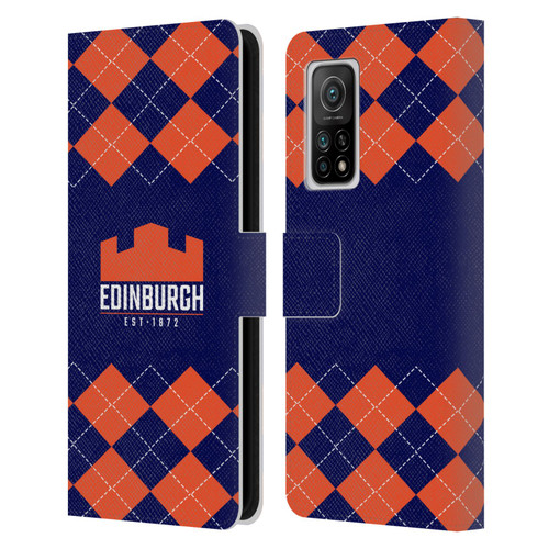Edinburgh Rugby Logo 2 Argyle Leather Book Wallet Case Cover For Xiaomi Mi 10T 5G