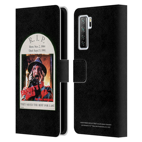 A Nightmare On Elm Street: Freddy's Dead Graphics The Final Nightmare Leather Book Wallet Case Cover For Huawei Nova 7 SE/P40 Lite 5G