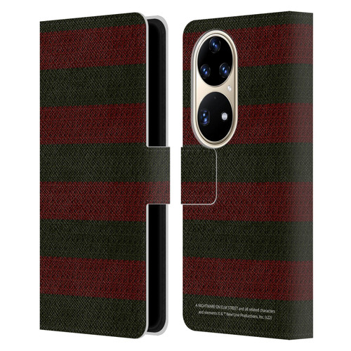 A Nightmare On Elm Street: Freddy's Dead Graphics Sweater Pattern Leather Book Wallet Case Cover For Huawei P50 Pro
