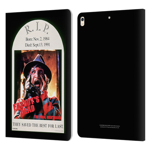 A Nightmare On Elm Street: Freddy's Dead Graphics The Final Nightmare Leather Book Wallet Case Cover For Apple iPad Pro 10.5 (2017)