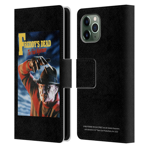 A Nightmare On Elm Street: Freddy's Dead Graphics Poster Leather Book Wallet Case Cover For Apple iPhone 11 Pro