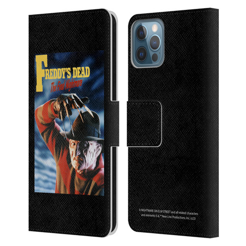 A Nightmare On Elm Street: Freddy's Dead Graphics Poster Leather Book Wallet Case Cover For Apple iPhone 12 / iPhone 12 Pro