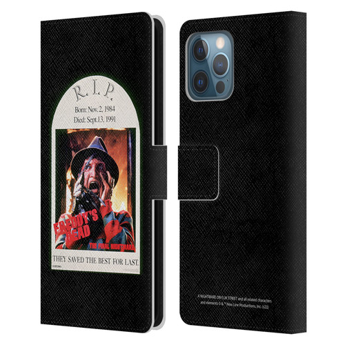 A Nightmare On Elm Street: Freddy's Dead Graphics The Final Nightmare Leather Book Wallet Case Cover For Apple iPhone 12 Pro Max