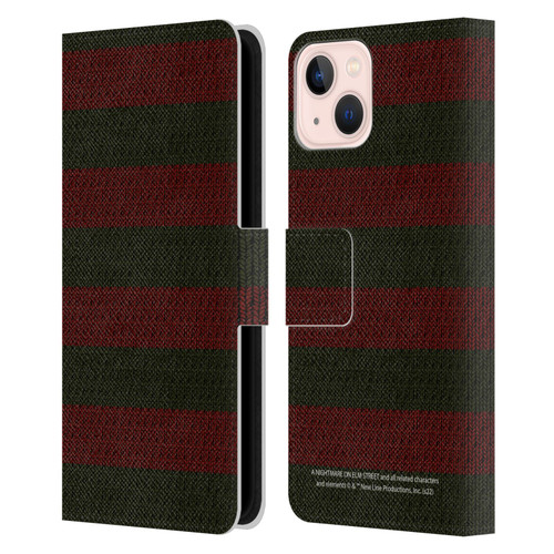 A Nightmare On Elm Street: Freddy's Dead Graphics Sweater Pattern Leather Book Wallet Case Cover For Apple iPhone 13