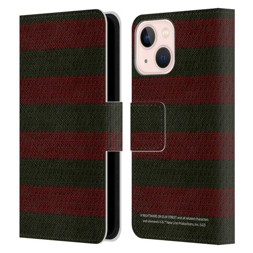 A Nightmare On Elm Street: Freddy's Dead Graphics Sweater Pattern Leather Book Wallet Case Cover For Apple iPhone 13 Mini
