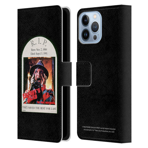 A Nightmare On Elm Street: Freddy's Dead Graphics The Final Nightmare Leather Book Wallet Case Cover For Apple iPhone 13 Pro Max