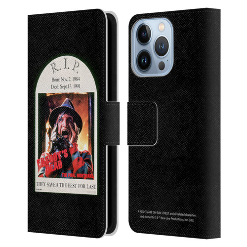 A Nightmare On Elm Street: Freddy's Dead Graphics The Final Nightmare Leather Book Wallet Case Cover For Apple iPhone 13 Pro