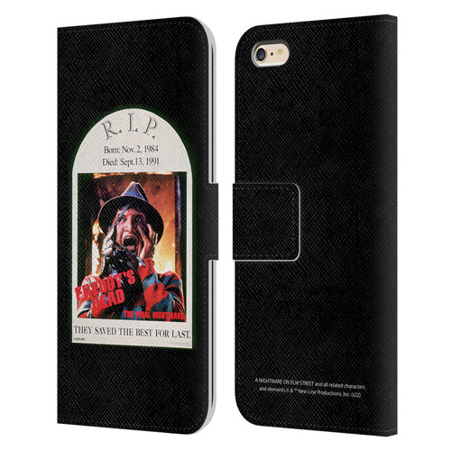 A Nightmare On Elm Street: Freddy's Dead Graphics The Final Nightmare Leather Book Wallet Case Cover For Apple iPhone 6 Plus / iPhone 6s Plus