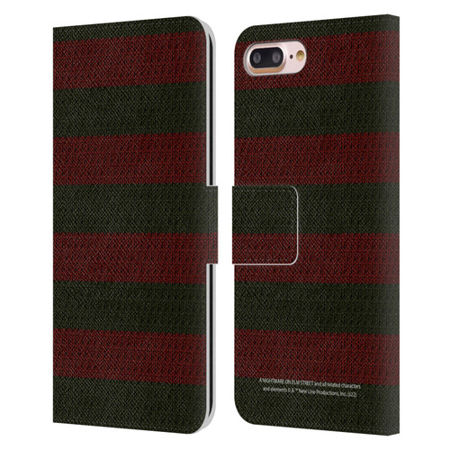 A Nightmare On Elm Street: Freddy's Dead Graphics Sweater Pattern Leather Book Wallet Case Cover For Apple iPhone 7 Plus / iPhone 8 Plus