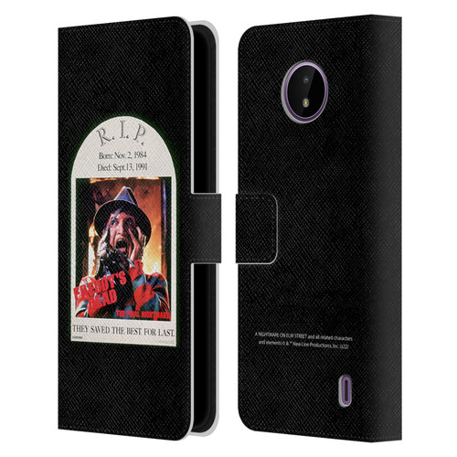 A Nightmare On Elm Street: Freddy's Dead Graphics The Final Nightmare Leather Book Wallet Case Cover For Nokia C10 / C20