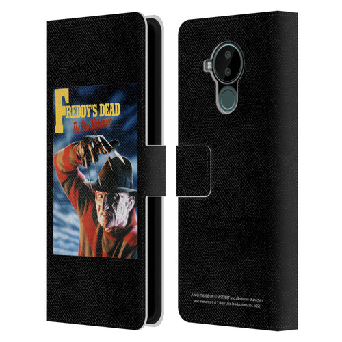 A Nightmare On Elm Street: Freddy's Dead Graphics Poster Leather Book Wallet Case Cover For Nokia C30