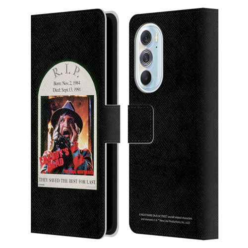 A Nightmare On Elm Street: Freddy's Dead Graphics The Final Nightmare Leather Book Wallet Case Cover For Motorola Edge X30