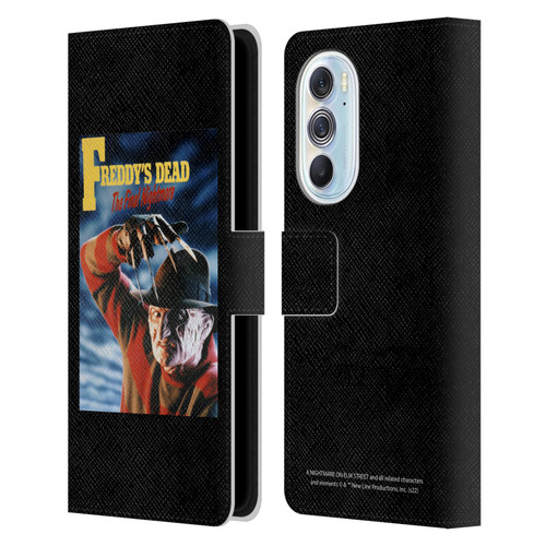 A Nightmare On Elm Street: Freddy's Dead Graphics Poster Leather Book Wallet Case Cover For Motorola Edge X30