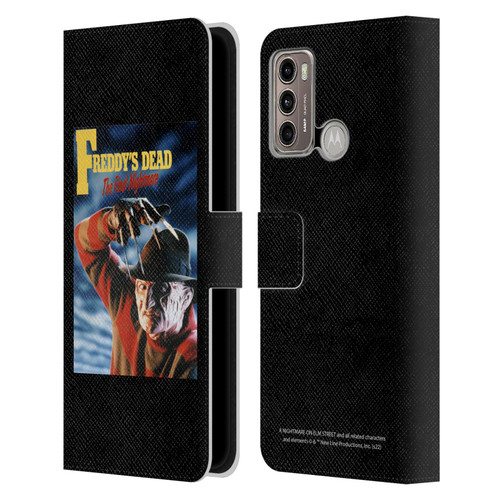 A Nightmare On Elm Street: Freddy's Dead Graphics Poster Leather Book Wallet Case Cover For Motorola Moto G60 / Moto G40 Fusion