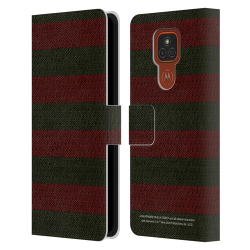 A Nightmare On Elm Street: Freddy's Dead Graphics Sweater Pattern Leather Book Wallet Case Cover For Motorola Moto E7 Plus