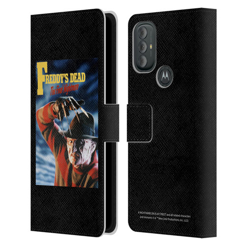 A Nightmare On Elm Street: Freddy's Dead Graphics Poster Leather Book Wallet Case Cover For Motorola Moto G10 / Moto G20 / Moto G30