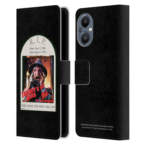 A Nightmare On Elm Street: Freddy's Dead Graphics The Final Nightmare Leather Book Wallet Case Cover For OnePlus Nord N20 5G