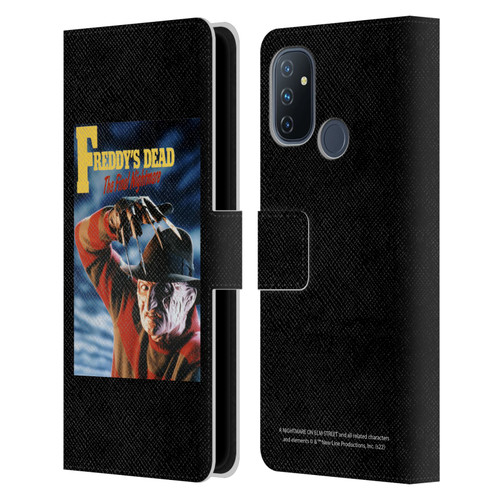 A Nightmare On Elm Street: Freddy's Dead Graphics Poster Leather Book Wallet Case Cover For OnePlus Nord N100