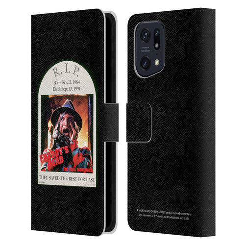 A Nightmare On Elm Street: Freddy's Dead Graphics The Final Nightmare Leather Book Wallet Case Cover For OPPO Find X5