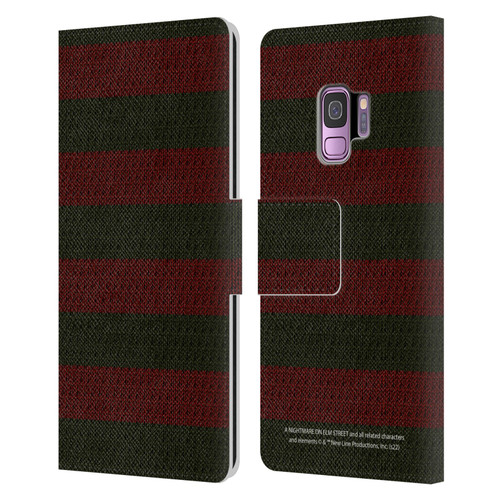 A Nightmare On Elm Street: Freddy's Dead Graphics Sweater Pattern Leather Book Wallet Case Cover For Samsung Galaxy S9