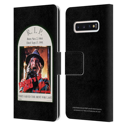 A Nightmare On Elm Street: Freddy's Dead Graphics The Final Nightmare Leather Book Wallet Case Cover For Samsung Galaxy S10