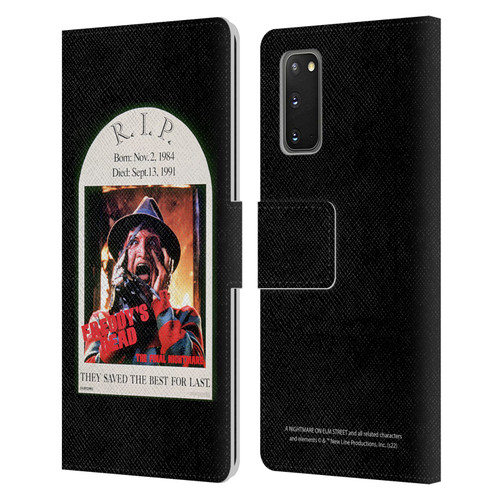 A Nightmare On Elm Street: Freddy's Dead Graphics The Final Nightmare Leather Book Wallet Case Cover For Samsung Galaxy S20 / S20 5G