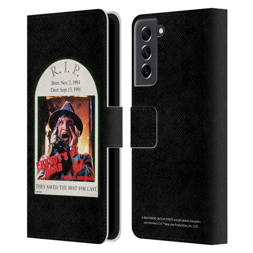 A Nightmare On Elm Street: Freddy's Dead Graphics The Final Nightmare Leather Book Wallet Case Cover For Samsung Galaxy S21 FE 5G