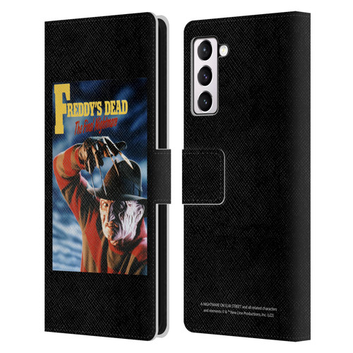 A Nightmare On Elm Street: Freddy's Dead Graphics Poster Leather Book Wallet Case Cover For Samsung Galaxy S21+ 5G