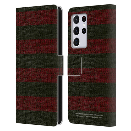 A Nightmare On Elm Street: Freddy's Dead Graphics Sweater Pattern Leather Book Wallet Case Cover For Samsung Galaxy S21 Ultra 5G