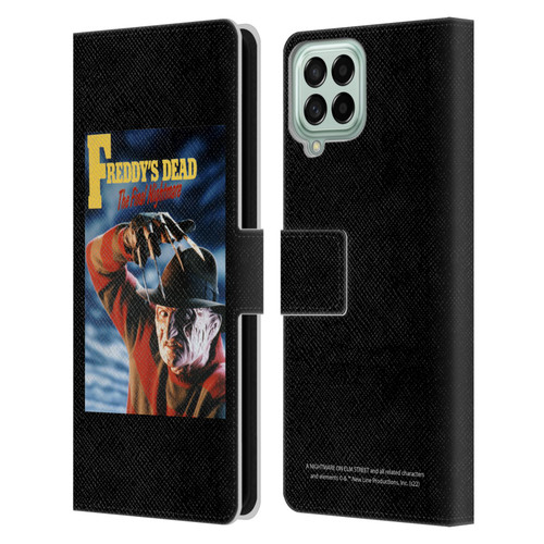 A Nightmare On Elm Street: Freddy's Dead Graphics Poster Leather Book Wallet Case Cover For Samsung Galaxy M33 (2022)