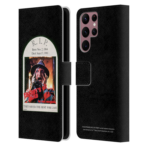 A Nightmare On Elm Street: Freddy's Dead Graphics The Final Nightmare Leather Book Wallet Case Cover For Samsung Galaxy S22 Ultra 5G